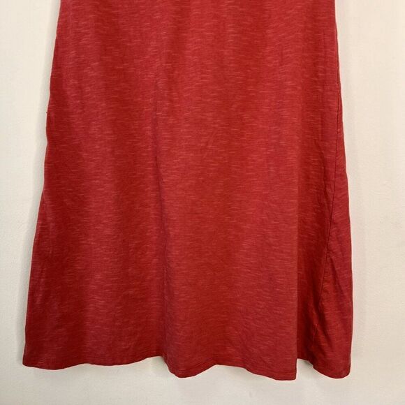 Horny Toad Rosemarie Red Short Sleeve V-Neck Dress - Picture 4 of 8